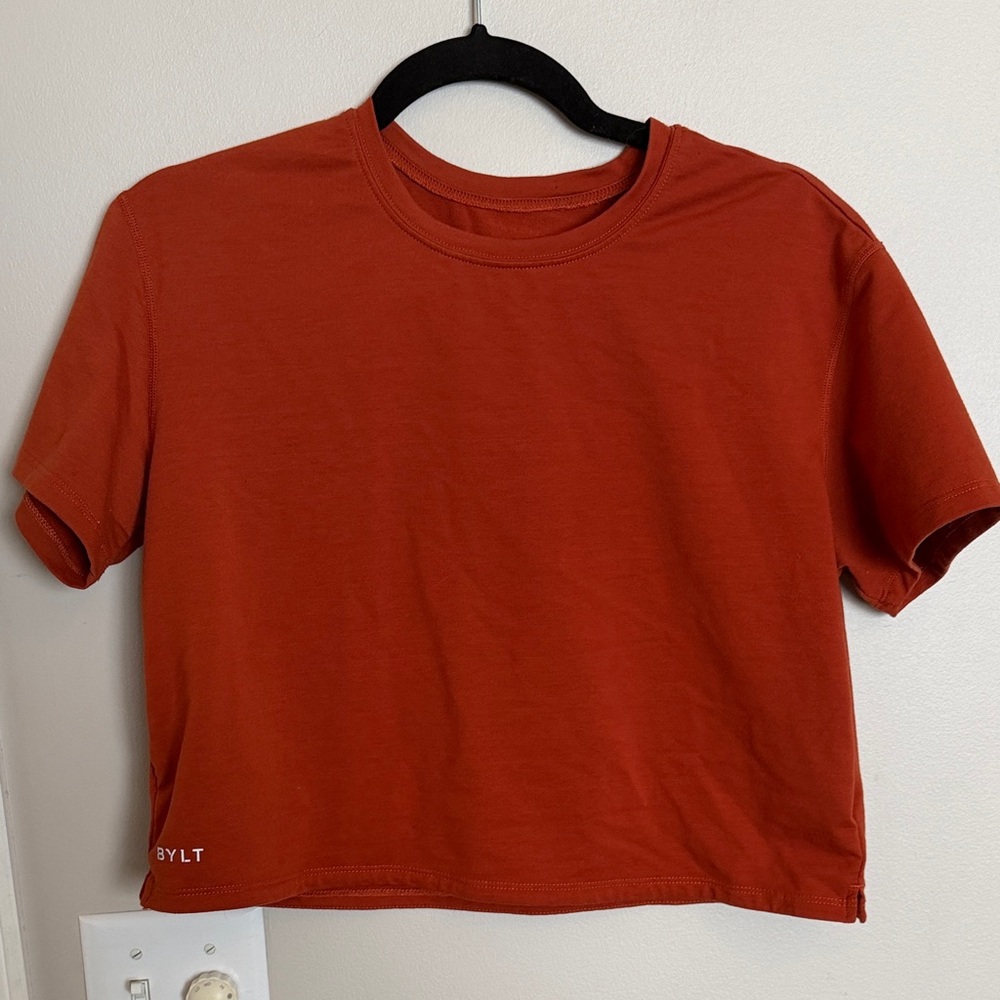 Women’s Rust Cropped Crew Tee